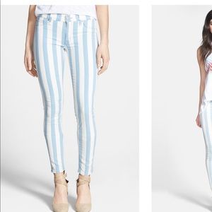 Hudson Krista Super Stripe Skinny Jeans